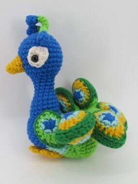 Peacock Crochet Handmade Plush